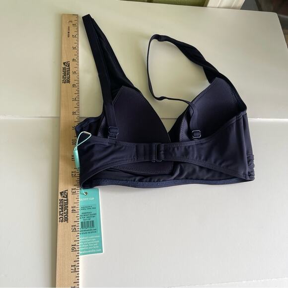Sea level Cross Front Multifit Bikini Top Navy - Picture 11 of 12